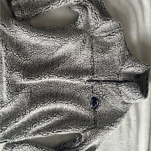 Pennstate Boxercraft Black and Gray Sherpa Quarter Zip